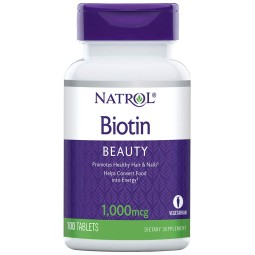 NATROL Biotin 1,000 mcg 100 comprimés