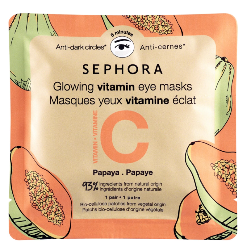 SEPHORA COLLECTION Masques bio-cellulose vitamine C yeux