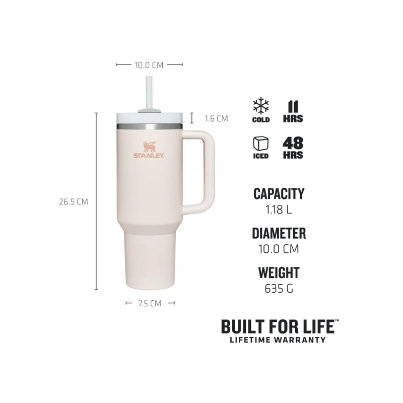 Stanley Quencher H2.0 Flowstate™ 1.2L Rose Quartz,