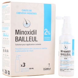 BAILLEUL Minoxidil 2% 3x60 ml