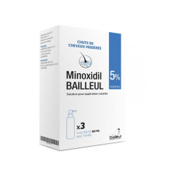 Bailleul Minoxidil 5% solution pour application cutanée - 3x60ml