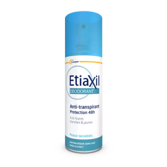 ETIAXIL Déodorant Anti-transpirant Protection 48h Peaux Sensibles
