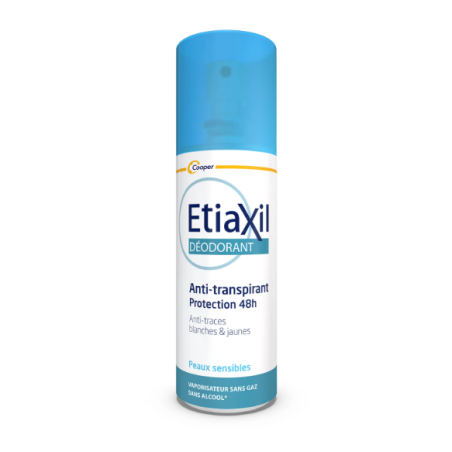 ETIAXIL Déodorant Anti-transpirant Protection 48h Peaux Sensibles