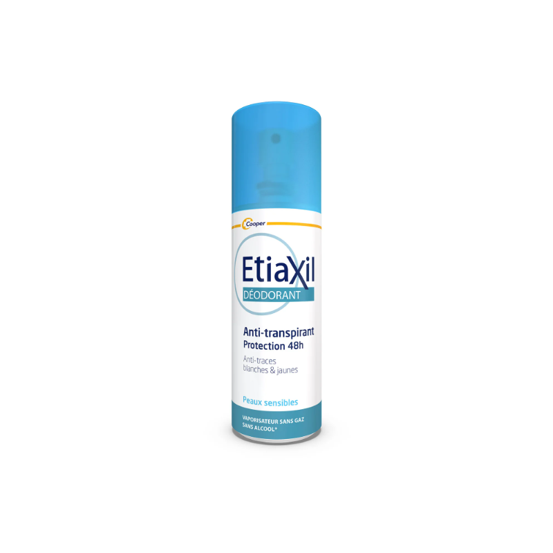 ETIAXIL Déodorant Anti-transpirant Protection 48h Peaux Sensibles