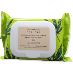 Sephora Lingettes nettoyantes hydratantes au chanvre 20 lingettes