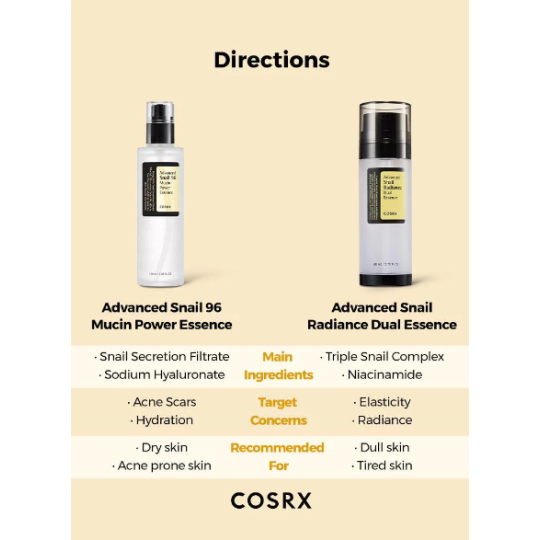 COSRX Advanced Snail Radiance Dual Essence 80ml