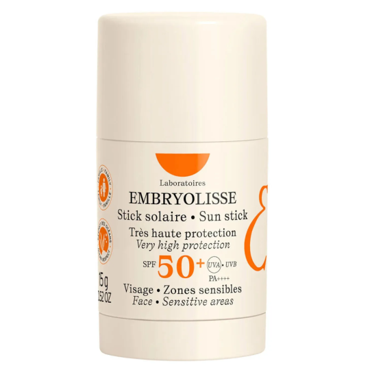 Embryolisse Stick Solaire SPF50+ - Visage et Zones Sensibles - Tous Types de Peaux