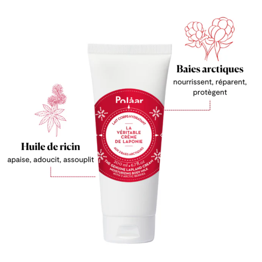 POLAAR Lait Corps Hydratant La Véritable Crème de Laponie