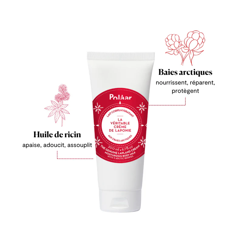 POLAAR Lait Corps Hydratant La Véritable Crème de Laponie