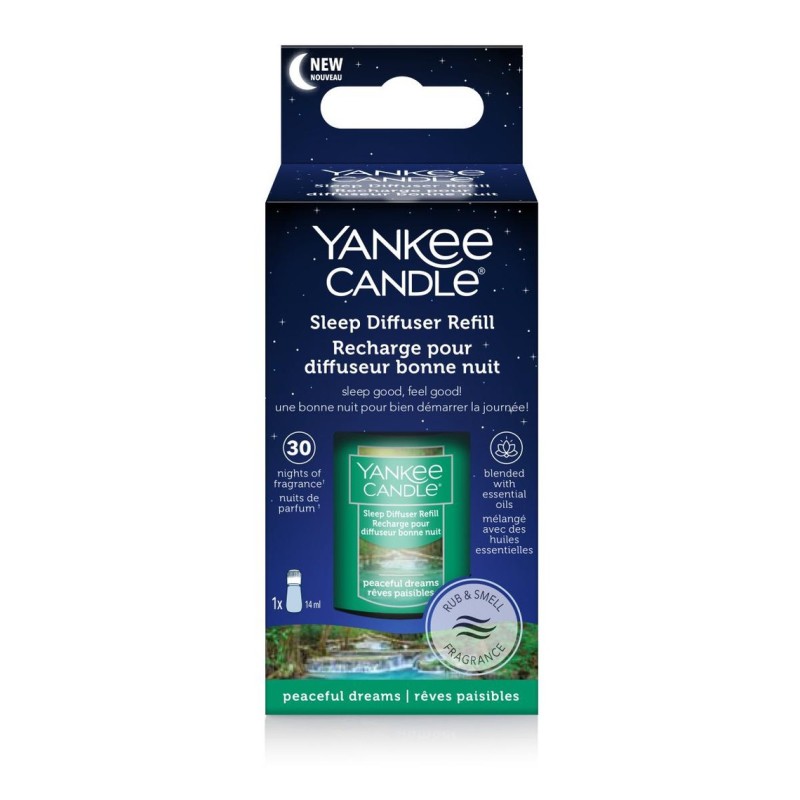 Yankee Candle Recharge Pour Diffuseur Bonne Nuit Parfum Rêves Paisibles - Peaceful Dreams