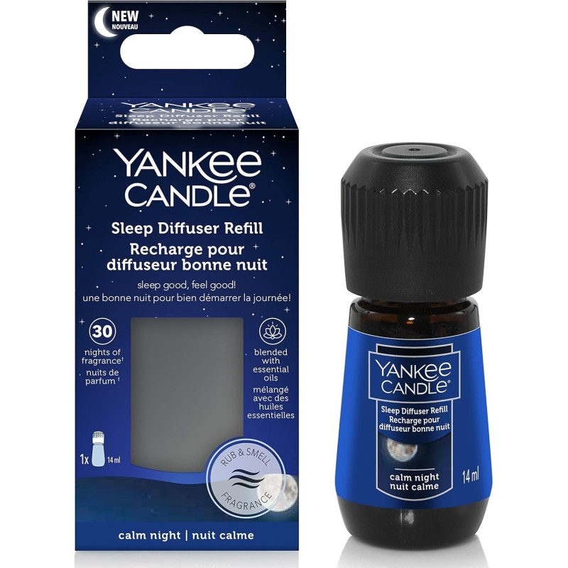 Yankee Candle Recharge Pour Diffuseur Bonne Nuit Parfum Rêves Paisibles - Peaceful Dreams