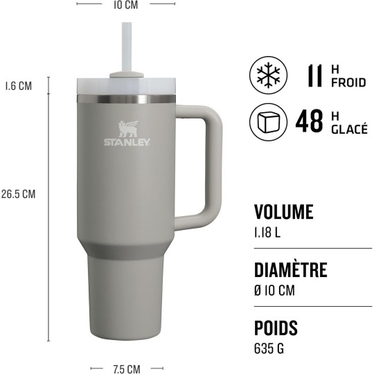 STANLEY GOBELET QUENCHER - 1.2L Ash