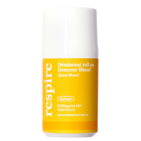 RESPIRE - Déodorant Roll-on Douceur Monoï Efficacité 24H