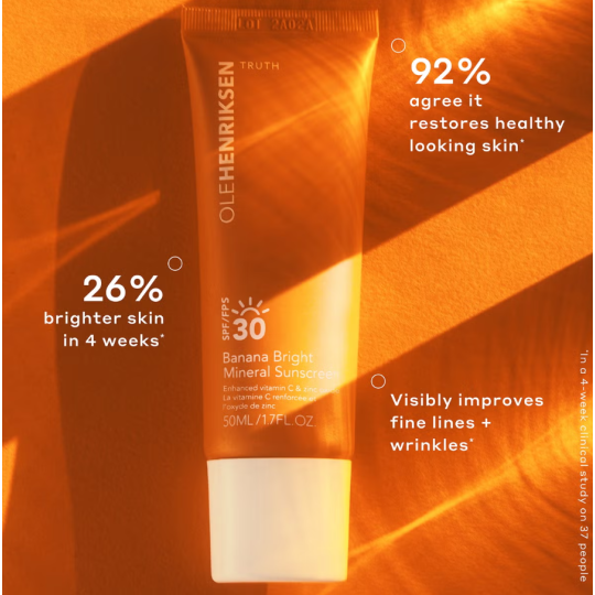 OLEHENRIKSEN Banana Bright Mineral Sunscreen SPF 30 - Crème Solaire Vitamine C + Niacinamide