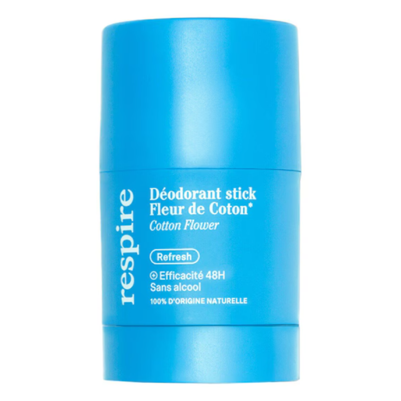RESPIRE Déodorant Stick Fleur de Coton - Efficacité 48H