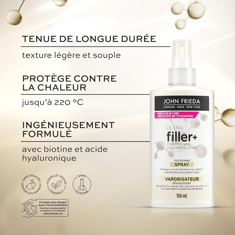 John Frieda Volume + Force Filler Spray Epaississant