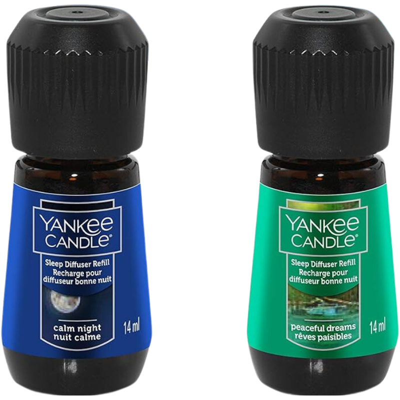 YANKEE CANDLE Recharge pour diffuseur Nuit Calme, Sleep Diffuser x2