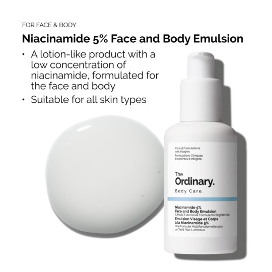 The Ordinary Niacinamide 5% Émulsion visage et corps 100ml