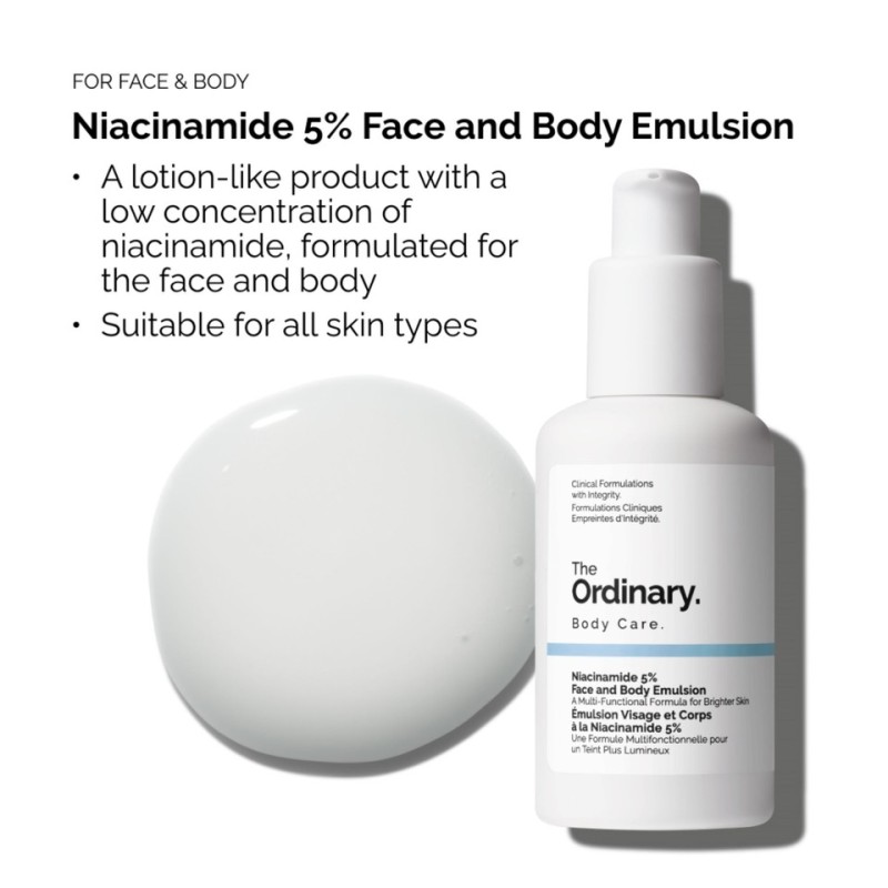 The Ordinary Niacinamide 5% Émulsion visage et corps 100ml