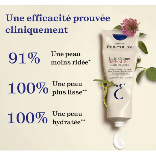 EMBRYOLISSE Lait-Crème Rétinol-Like Multifonctions - Visage et Corps 75ml