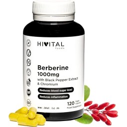 Hivital Foods Berbérine 1000 mg. 120 gélules