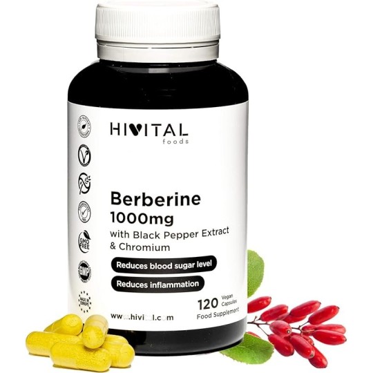 Hivital Foods Berbérine 1000 mg. 120 gélules