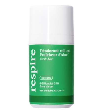 RESPIRE Déodorant Roll-on Fraîcheur d'Aloe Efficacité 24H