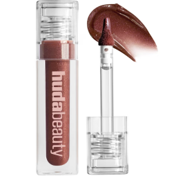 Huda Beauty Icy Nude Faux Filler Lip Gloss She Fire