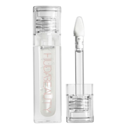 Huda Beauty Icy Nude Faux Filler Lip Gloss Glassy