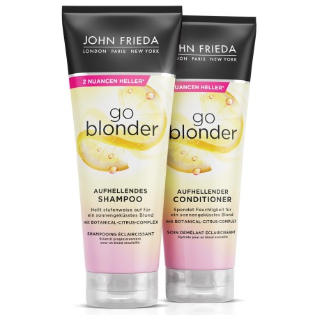 JOHN FRIEDA Sheer Blonde Go Blonder Shampooing & Conditioner éclaircissant 250 ml