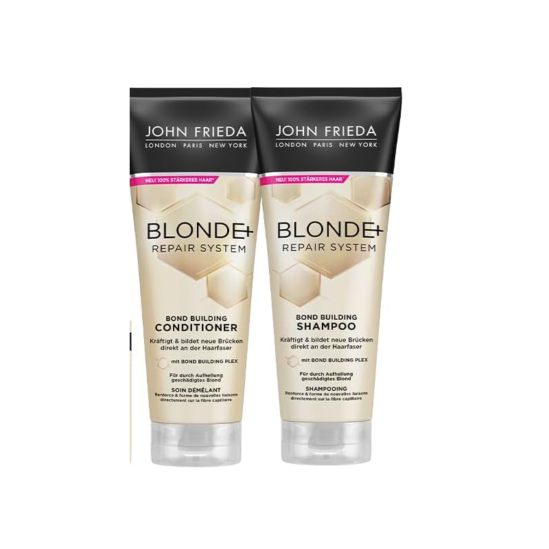 JOHN FRIEDA Blonde+ Repair System Shampooing & Conditioner 250 ml