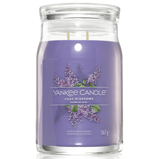 Yankee Candle Lilac Blossoms bougie parfumée Signature 567g