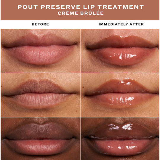 OLEHENRIKSEN Pout Preserve Lip Treatment - Soin des lèvres hydratant & anti-âge aux peptides - Crème Brulee 12ml