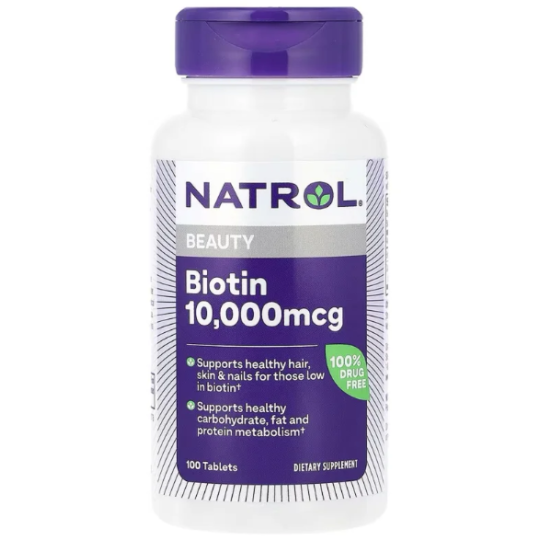 Natrol Biotin 10 000 mcg 100 comprimés