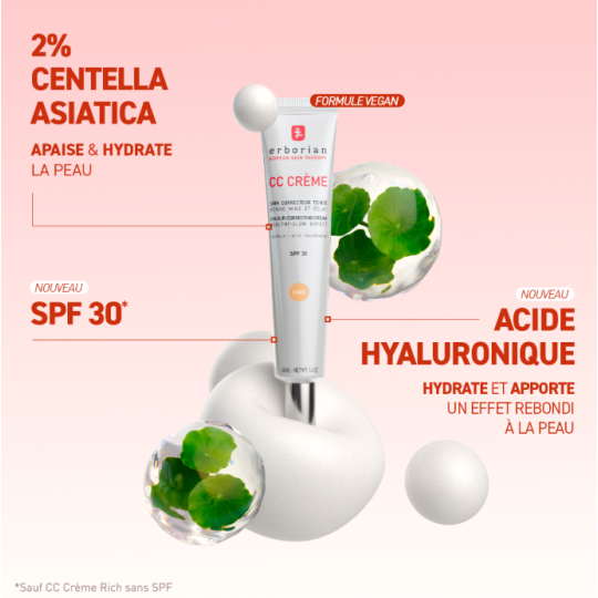 Erborian CC Crème à la Centella Asiatica Soin illuminateur 45 ml