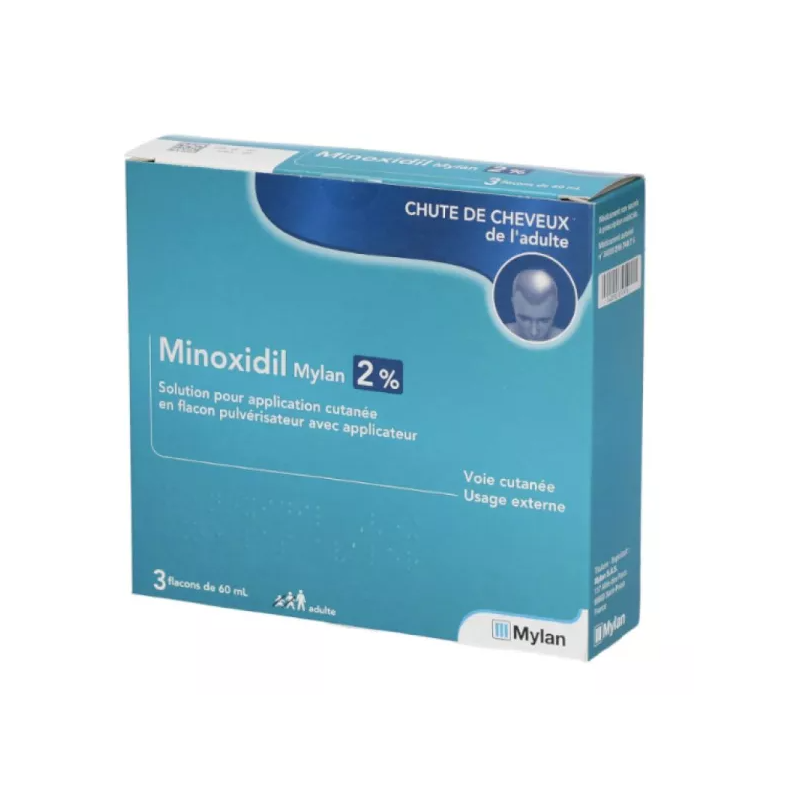 Minoxidil 2% Viatris Lotion 3x60 ml