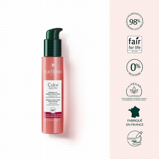 Rene Furterer COLOR GLOW Crème Thermo-Protectrice - Cheveux Colorés, Méchés100ml