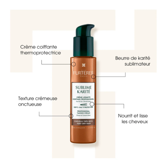 Rene Furterer SUBLIME KARITÉ - Crème Lissante - Cheveux Très Secs 100ml
