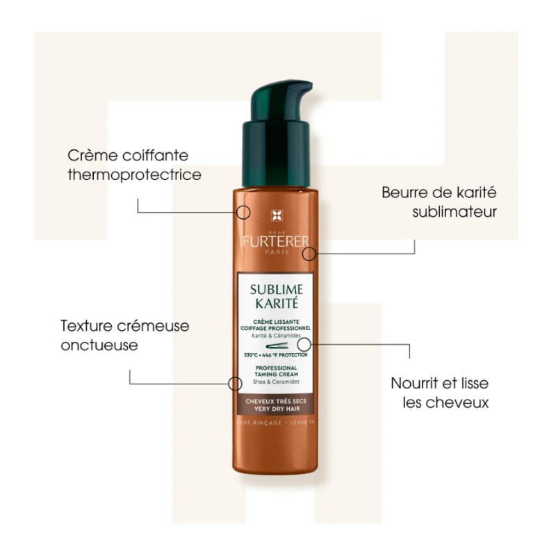 Rene Furterer SUBLIME KARITÉ - Crème Lissante - Cheveux Très Secs 100ml