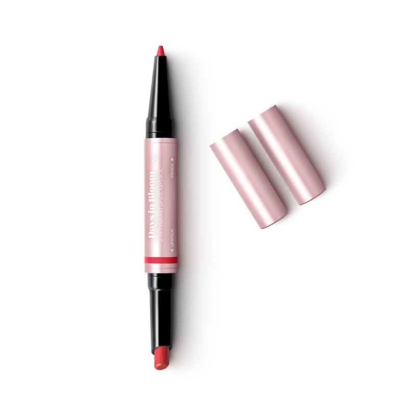 Kiko days in bloom 2-in-1 vibrant lipstick&pencil 05 Red lovers