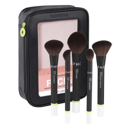 SEPHORA COLLECTION Le Set de 5 Pinceaux Visage - Application intuitive, fini parfait