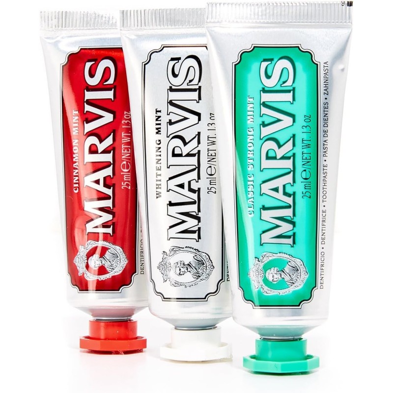Marvis Kit dentifrices format voyage 3x25 ml