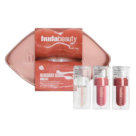 HUDA BEAUTY Glossiest Gloss Trio - Coffret maquillage lèvres