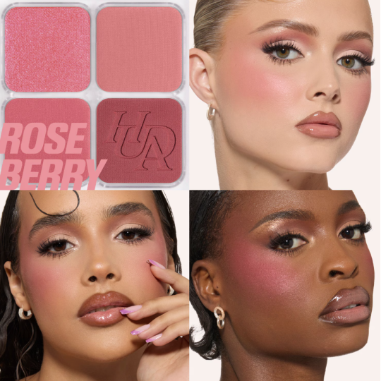 HUDA BEAUTY Blush Filter Blurring Blushlighters Palette - Rose Berry