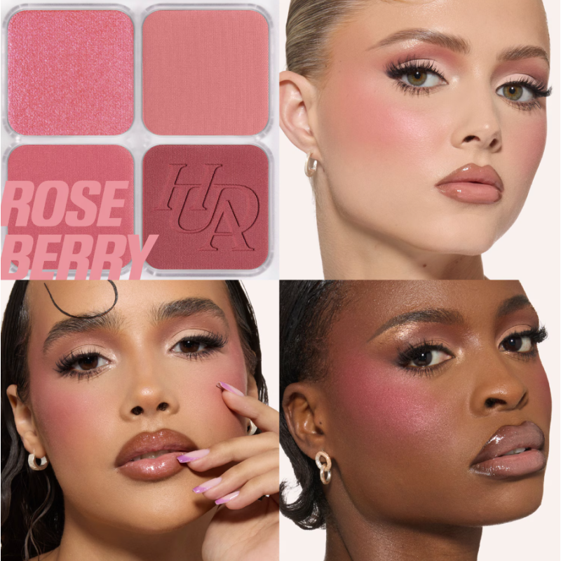 HUDA BEAUTY Blush Filter Blurring Blushlighters Palette - Rose Berry