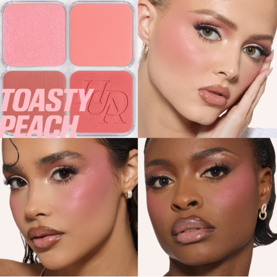 HUDA BEAUTY Blush Filter Blurring Blushlighters Palette - Toasty Peach