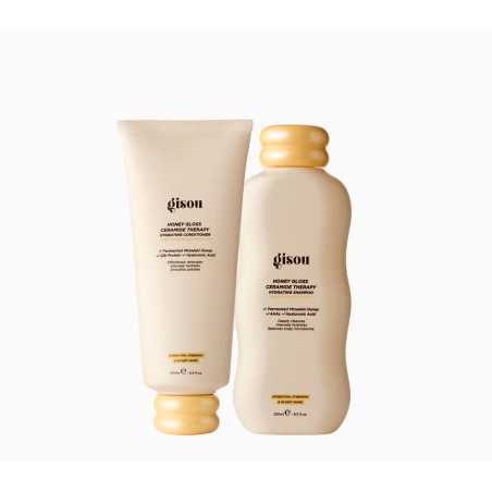 Gisou Honey Gloss Ceramide Cleanse Shampoo + Conditioner