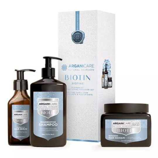 Arganicare Coffret Trio Fortifiant & Réparateur Biotine
