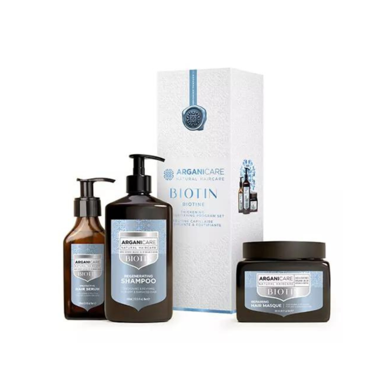 Arganicare Coffret Trio Fortifiant & Réparateur Biotine