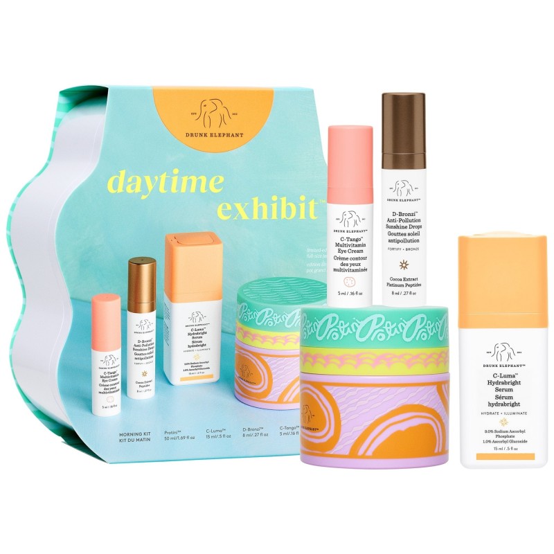 DRUNK ELEPHANT Daytime Exhibit Morning Kit - Coffret Skincare Matin